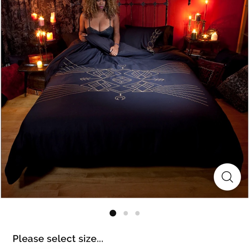 Sin in linen moon phaseLuxurious Black and Gold Duvet Cover with Textured Design